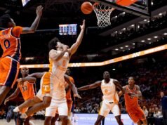 HOOPS TENGAH: #25/RV (5) Tennessee vs. (12) Auburn