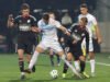 reaksi para pemain Racing Club de Strasbourg di Rijeka (1-2)