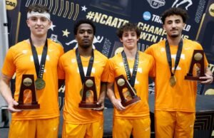 UT menutup NCAA Indoor Championships dengan finis podium di nomor estafet 4x400m putra