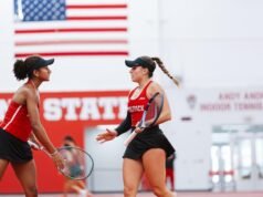 Broadfoot dan Osuigwe menerima penghargaan ACC Doubles Team of the Week keempat mereka musim ini