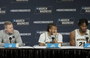 Dusty May, Roddy Gayle Jr. dan Morez Johnson Jr. berbicara tentang mengalahkan Howard di putaran pertama Turnamen NCAA