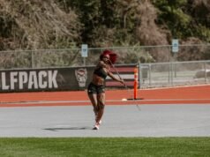 Wolfpack membuka musim lintasan dan lapangan dengan delapan kali naik podium, sembilan rekor pribadi, dan dua kali masuk 10 besar sekolah