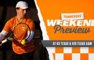 Pusat Tenis Putra: Tennessee di No.3 Texas, No.10 Texas A&M