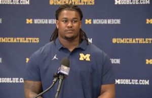 DL sepak bola Michigan Trey Pierce berbicara tentang latihan yang lebih keras dan mengungkapkan detail mengejutkan tentang Kyle Whittingham