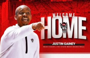 Justin Gainey memimpin program bola basket putra Wolfpack