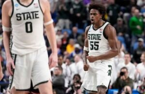 Carr dan Fears memimpin Michigan State yang dipimpin Izzo ke Sweet 16 ke-17 dengan kemenangan 77-69 atas Louisville