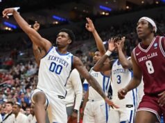 Buzzer-beater Otega Oweh menyelamatkan kemenangan perpanjangan waktu Kentucky 89-94 atas Santa Clara di March Madness