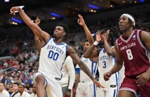 Buzzer-beater Otega Oweh menyelamatkan kemenangan perpanjangan waktu Kentucky 89-94 atas Santa Clara di March Madness