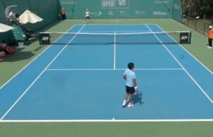 Para pemain tenis mengungsi dalam adegan menakutkan saat kebakaran terjadi setelah drone dicegat | Tenis | olahraga