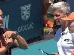 Pertandingan Miami Open ditangguhkan karena wasit membuat pengumuman dan para pemain harus menunggu | Tenis | olahraga