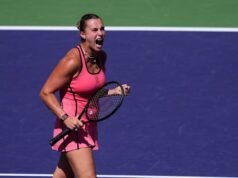 Petenis peringkat 1 dunia Aryna Sabalenka mengalahkan Elena Rybakina untuk merebut gelar pertamanya di Indian Wells