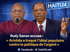 Rudy Sanon menuduh: “Aristide telah menukar cita-cita populer dengan politik uang” Berita terbaru dari Haiti: politik, keamanan, ekonomi, budaya.