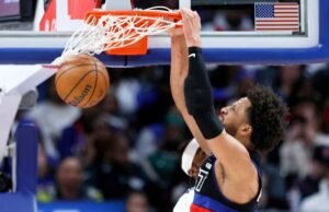 Penjaga piston Cade Cunningham mengalami kerusakan paru-paru dan akan dievaluasi dalam dua minggu