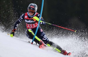 Shiffrin memimpin besar dalam slalom Piala Dunia dan bisa mengamankan rekor gelar keenam secara keseluruhan