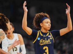 Hannah Hidalgo dari Notre Dame memecahkan rekor mencuri satu musim NCAA dalam pertandingan March Madness