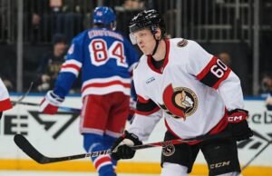 Dengan hanya empat pemain bertahan, Senator memastikan bahwa Rangers memiliki tembakan paling sedikit dari tim NHL mana pun sejak tahun 2003