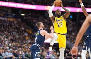 LeBron James memecahkan rekor field goal dalam karir NBA saat Lakers kalah 120-113 dari Nuggets