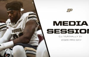 Sesi Media CJ Nunnally IV Pro Day | Pembuat Boiler Purdue Football-Purdue