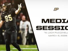 Sesi media Luca Puccinelli | Pembuat Boiler Purdue Football-Purdue