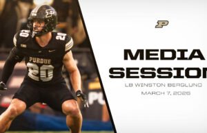 Sesi media Winston Berglund | Pembuat Boiler Purdue Football-Purdue