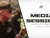 Sesi Media Pelatih Darin Hinshaw | Pembuat Boiler Purdue Football-Purdue