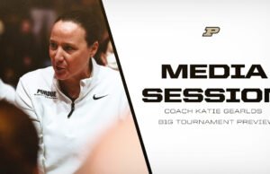 Sesi media Turnamen Sepuluh Besar Pelatih Katie Gearld | Bola Basket Wanita Purdue – Pembuat Boiler Purdue