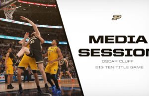 Sesi Media Sepuluh Judul Besar Oscar Cluff | Bola Basket Putra Purdue – Pembuat Boiler Purdue
