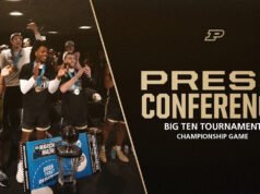 Konferensi Pers Sepuluh Besar Gelar Oscar Cluff dan Braden Smith | Bola Basket Putra Purdue – Pembuat Boiler Purdue