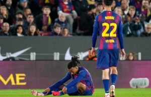 Laporan – Pertandingan bintang Barcelona itu akan dibatalkan karena ia absen selama empat hingga lima minggu karena cedera
