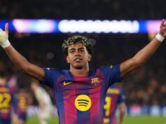 Lamine Yamal mencetak rekor Liga Champions UEFA dengan golnya melawan Newcastle United