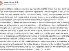 Hormuz: Trump mengatakan dia “tidak membutuhkan bantuan lagi” dari sekutu AS