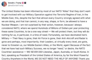 Hormuz: Trump mengatakan dia “tidak membutuhkan bantuan lagi” dari sekutu AS