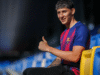 Pemain Barcelona berusia 19 tahun, yang bergabung pada Januari, berlatih dengan tim utama setelah istirahat karena cedera