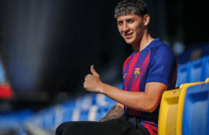 Pemain Barcelona berusia 19 tahun, yang bergabung pada Januari, berlatih dengan tim utama setelah istirahat karena cedera