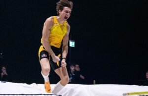 Atletik. Lompat galah: Armand Duplantis kembali memecahkan rekor dunia