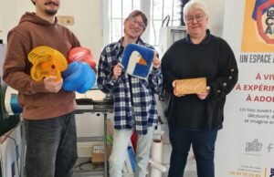 Schiltigheim. FabLab, tempat ketiga, pembuat CabAnne membuka pintunya untuk umum