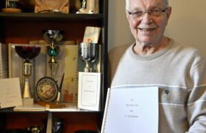 Lorraine. Di Nancy, pembuat roti dan penyair Bernard Kremer menulis sejarah umat manusia di Alexandria