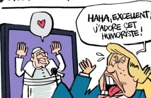 humor. Gambar hari ini: Paus menyerukan perdamaian di dunia