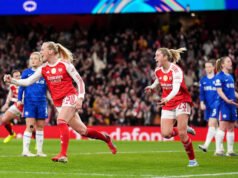 Arsenal mempertahankan keunggulan 3-1 melawan Chelsea di leg kedua perempat final Liga Champions Wanita