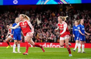 Arsenal mempertahankan keunggulan 3-1 melawan Chelsea di leg kedua perempat final Liga Champions Wanita