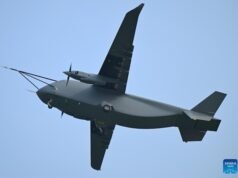 Penerbangan perdana pertama di Tiongkok untuk drone kargo terbesar di dunia