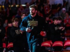 Trumble menerima NWCA Scholar All-American Distinction