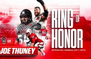 Thuney dilantik ke dalam Football Ring of Honor
