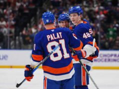 Matthew Schaefer dari Islanders menyamai rekor NHL Brian Leetch untuk gol yang dibuat oleh pemain bertahan pemula