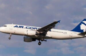 Pendaratan darurat dalam penerbangan dari Ajaccio ke Paris setelah kegagalan roda pendaratan yang “sangat jarang terjadi”.