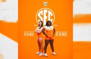 Cedrika Williams dan Hannah Grace menerima penghargaan SEC mingguan