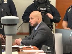 Kampanye Penduduk Pulau mengumpulkan dana untuk mantan petugas NYPD yang dihukum karena pembunuhan, membuat marah keluarga korban