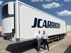 Operator Spanyol menggunakan sistem Thermo King AxlePower