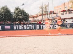 10, masuk dalam Tim Semua Akademik Lintasan & Lapangan Dalam Ruangan ACC