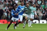 GLASGOW, SCOTLAND – 8 MARET: Mohamed Diomande dari Rangers bersaing dengan Benjamin Nygren dari Celtic selama Scottish Gas Scottish C